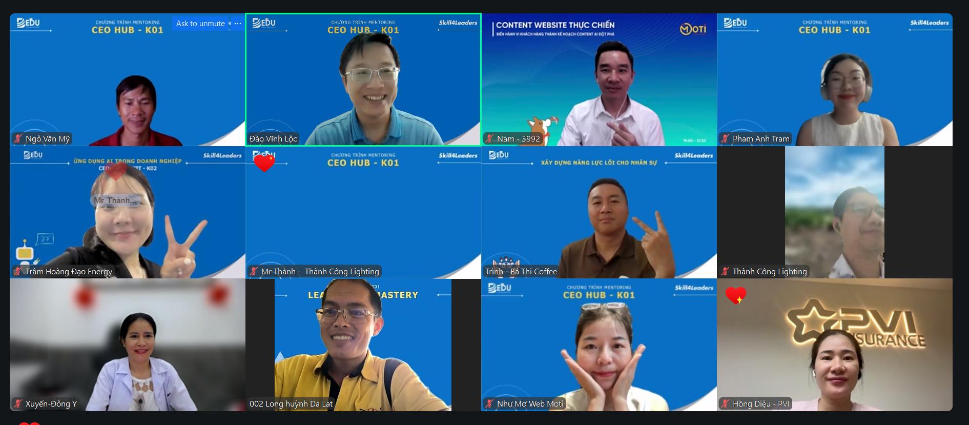 CEO HUB K01 - Khoảnh khắc